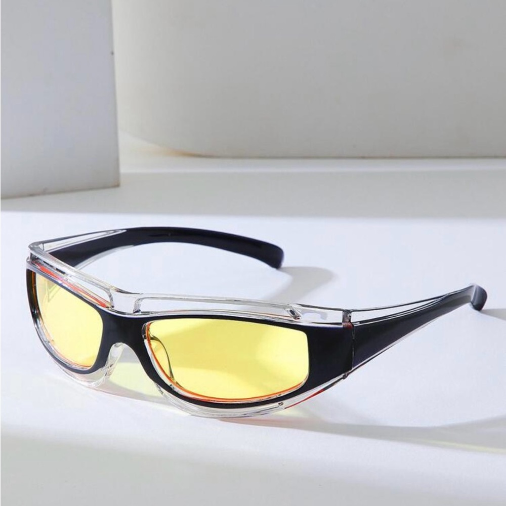 “ I’m so into you “ Gold glasses with clear and black outline